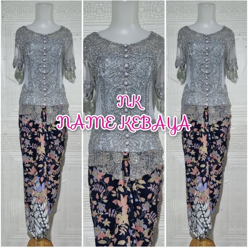 set kebaya pesta kebaya modern kebaya sabrina lengan pendek kebaya abg bisa COD