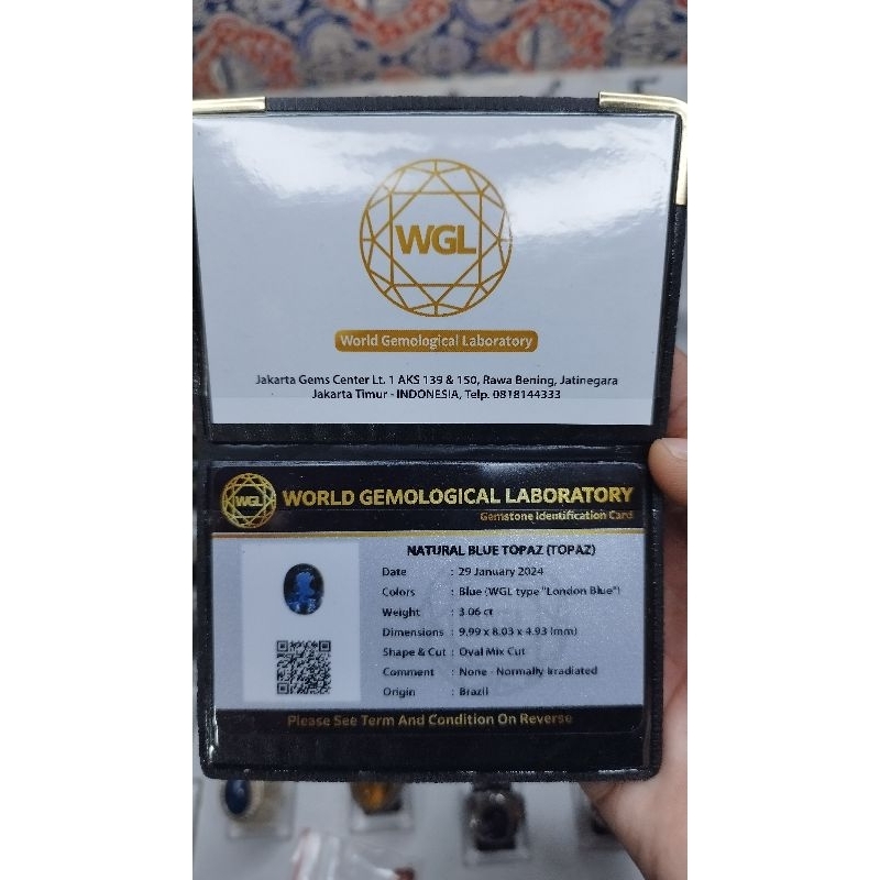Natural Blue Topaz London