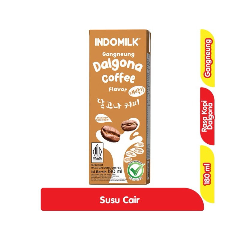 

Indomilk Gangneung Susu UHT Kopi Dalgona Kotak 180 ml