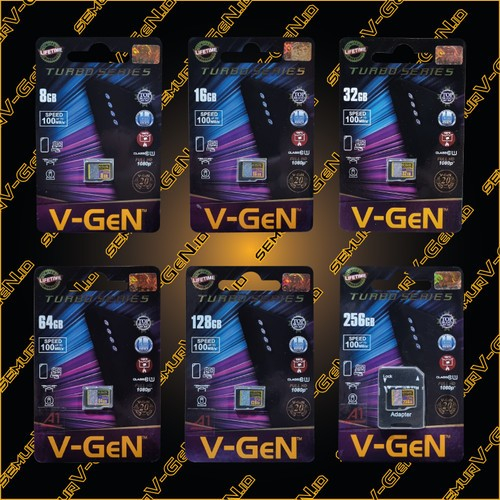 MEMORY CARD VGEN TURBO SERIES CLASS 10 - MEMORY CARD VGEN 8 GB 16 GB 32 GB 64 GB