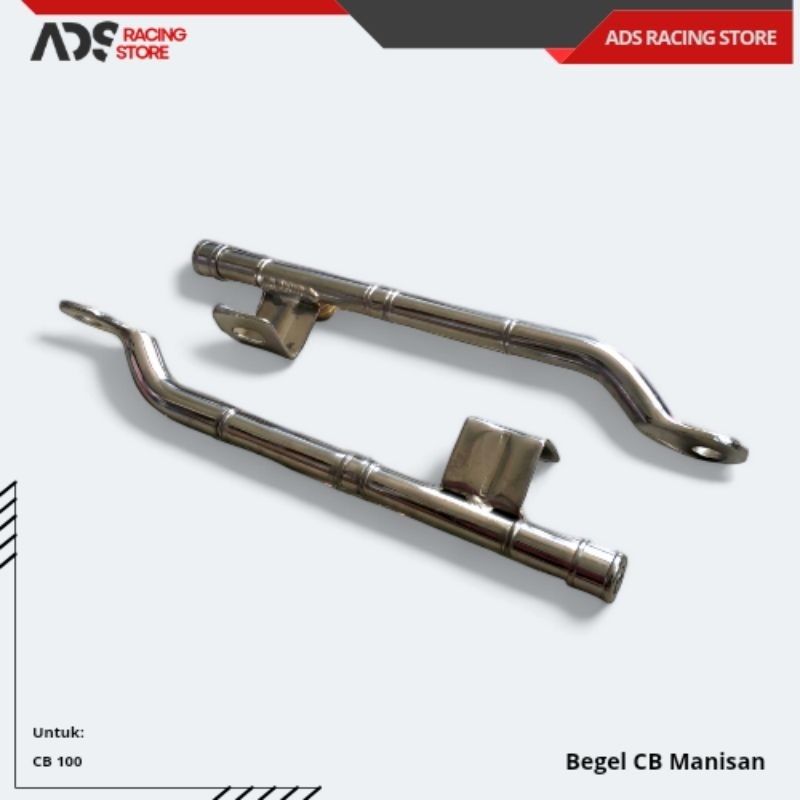 BEGEL CB PANJANG BESI KROM POLOS FULL MANISAN BEHEL CB100