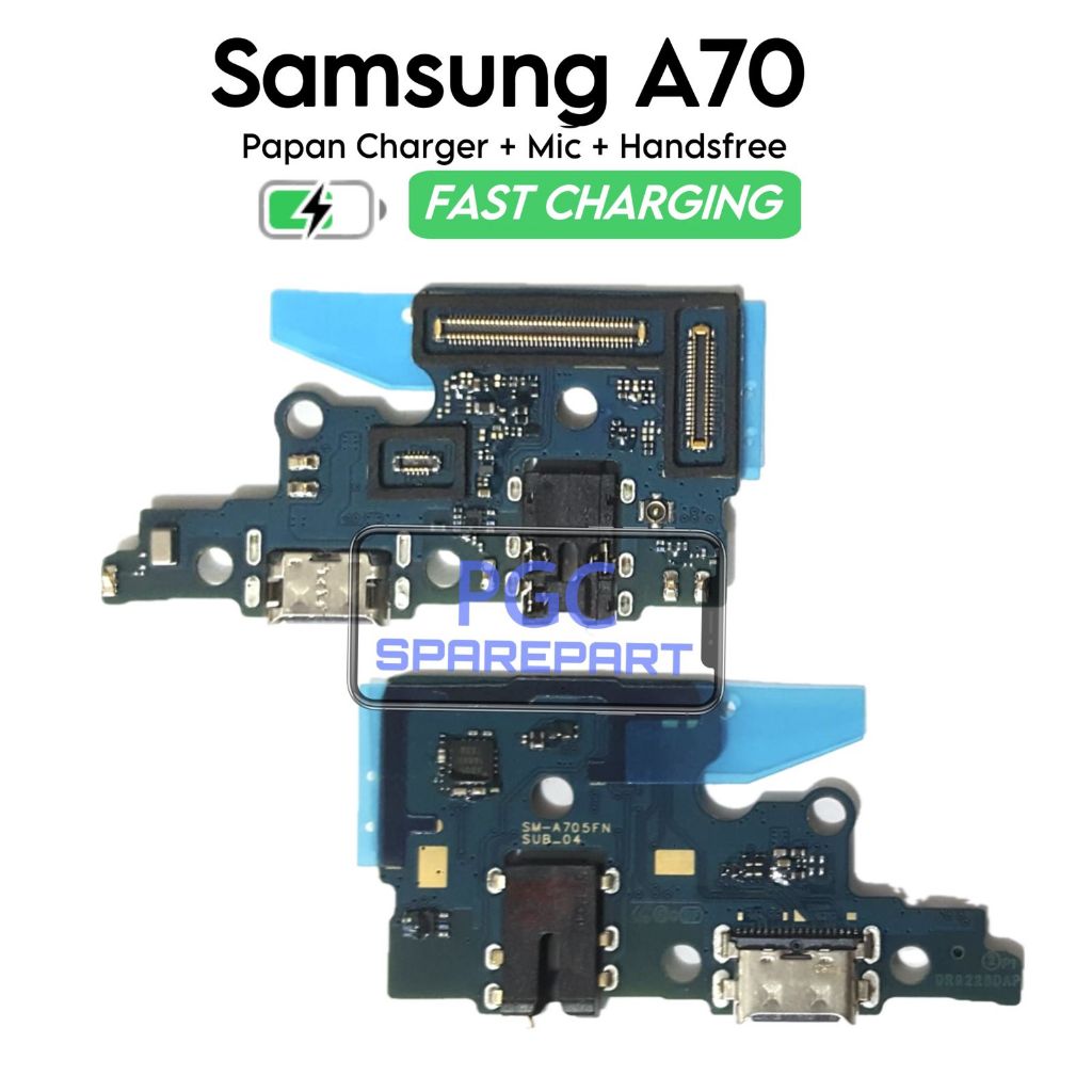Papan Konektor PCB Charger Mic + Handsfree Samsung Galaxy A70 / SM-A705F / SM-A705FN / SM-A705GM / S
