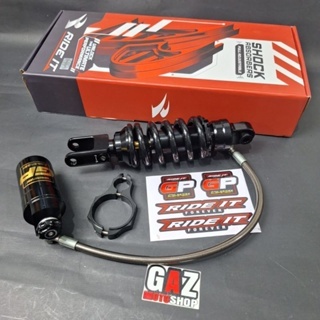 Monoshock tabung pisah Fleksibel Vixion Ride it GP 103 Gold Series As Black