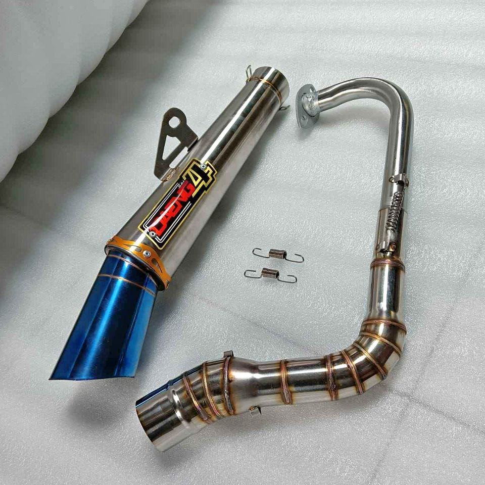 Knalpot Daeng Sai4 Gp full System  -  Untuk Motor Mio S Mio J Mio m3 Beat Scopy Vario PCX NMAX AEROX