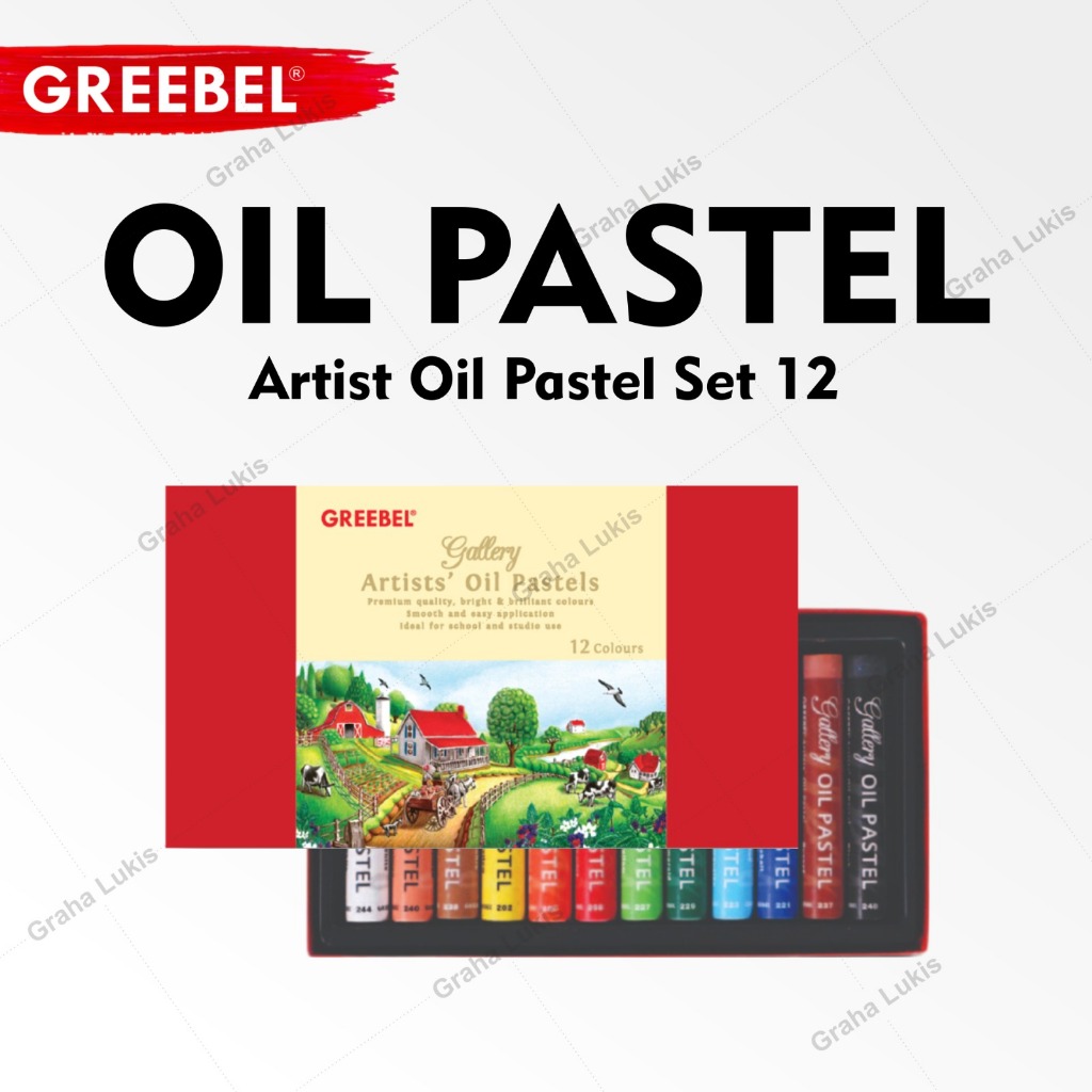 

GREEBEL Artist's Oil Pastel / Krayon Set 12