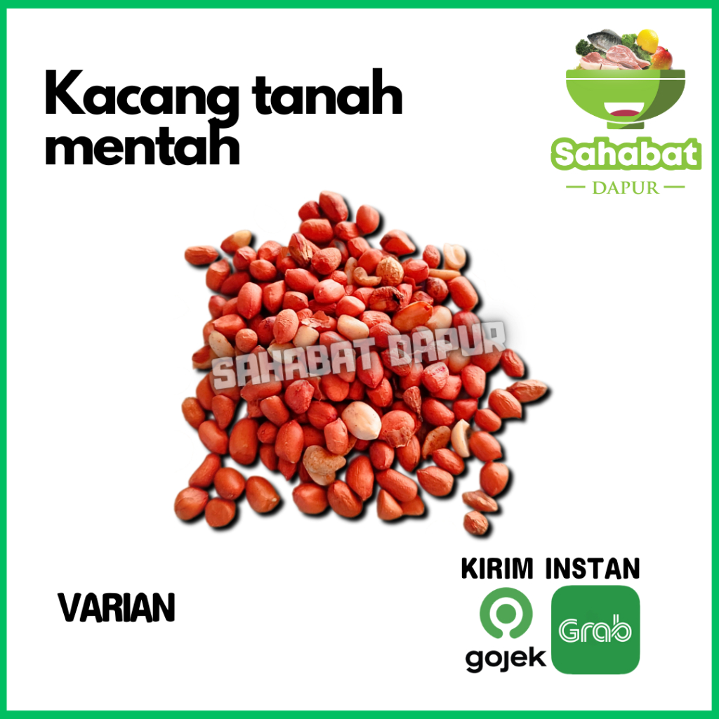

Kacang Tanah Mentah - Kacang Bumbu Dapur - Sahabatdapur