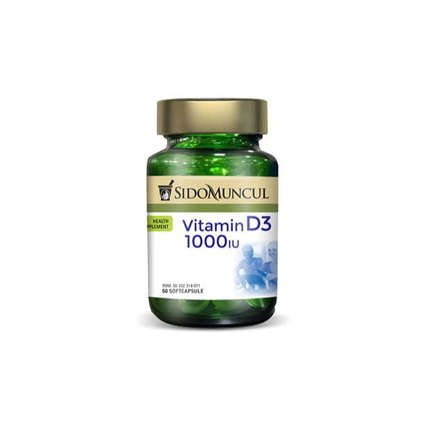 SIDOMUNCUL VITAMIN D3 1000 IU UNTUK MEMENUHI KEBUTUHAN VITAMIN D