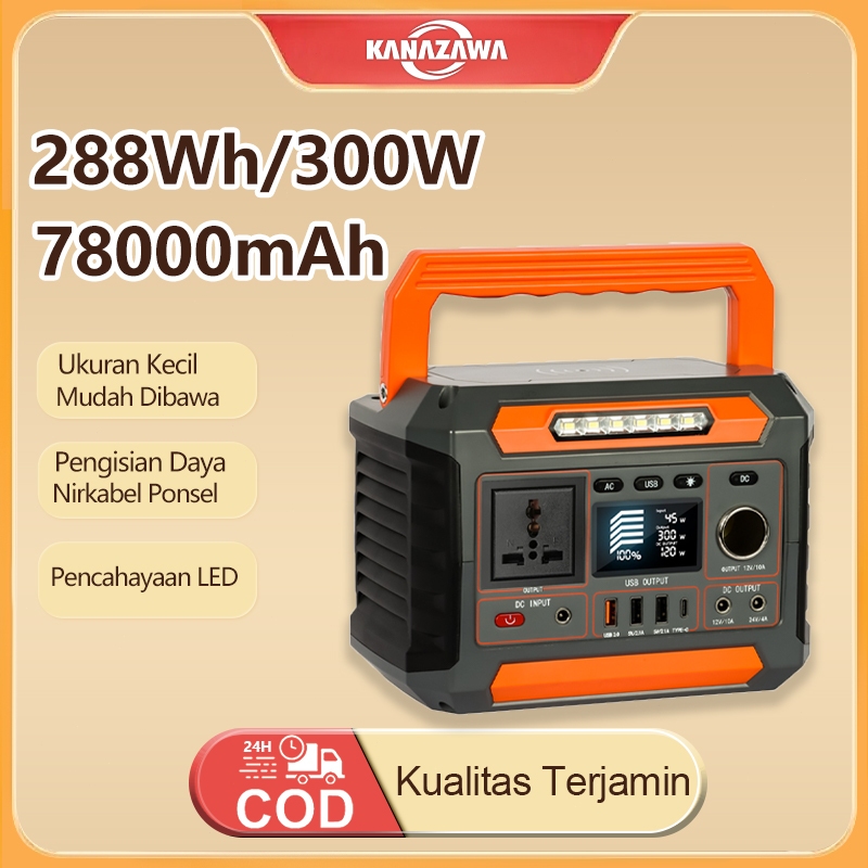 Flashfish P66 78000mAh Pembangkit Listrik Tenaga Surya Powerbank Generator Tenaga Surya untuk Rumah