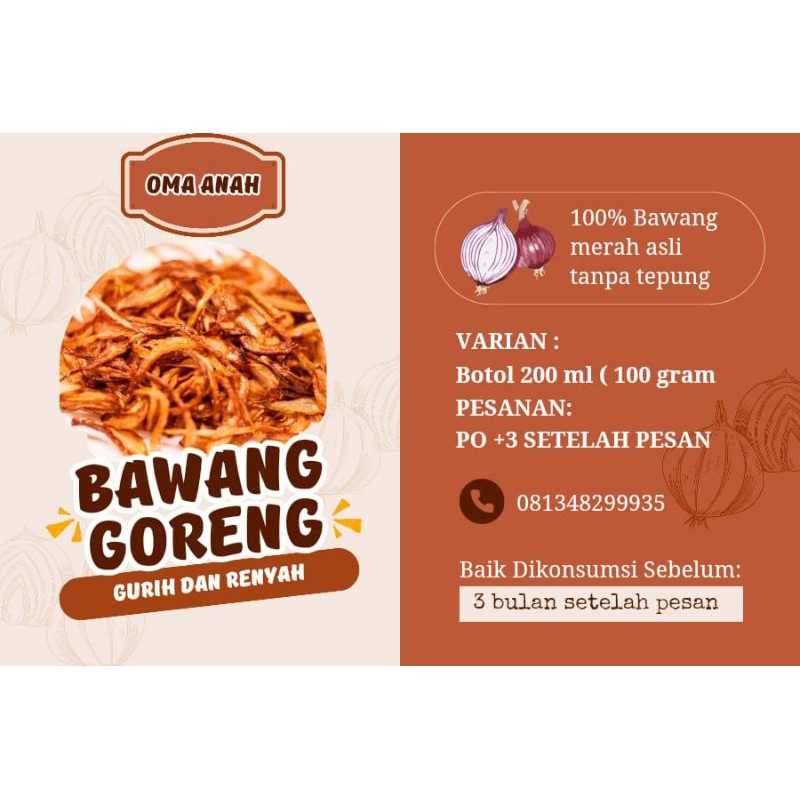 

Bawang Merah Goreng original