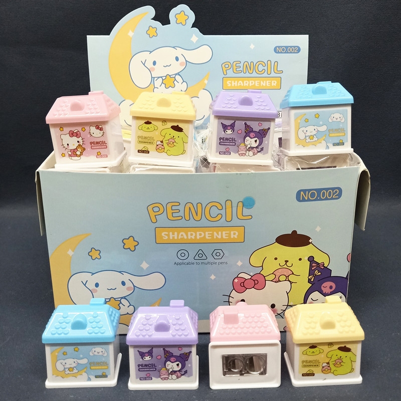 

Rautan Pensil Sanrio Rumah Serutan Cinnamoroll Kuro Melo Pom 2 Lubang Sanrio Kuromi Cinnamorol