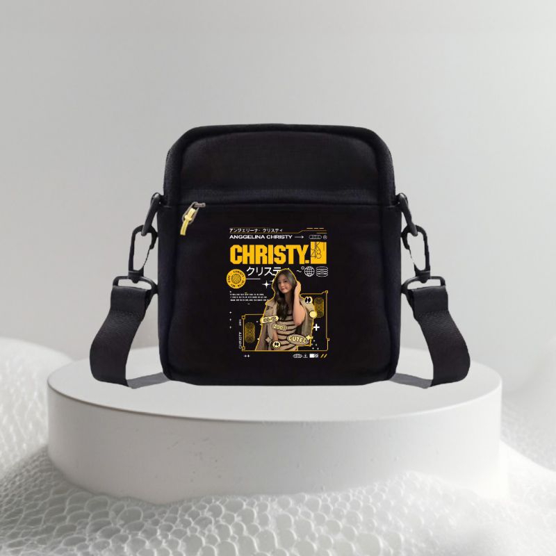 Tas jkt48 JKT48 Christy Tas Sekolah Stylish Untuk Remaja Tas Selempang JKT48 Bergaya Dengan murah be