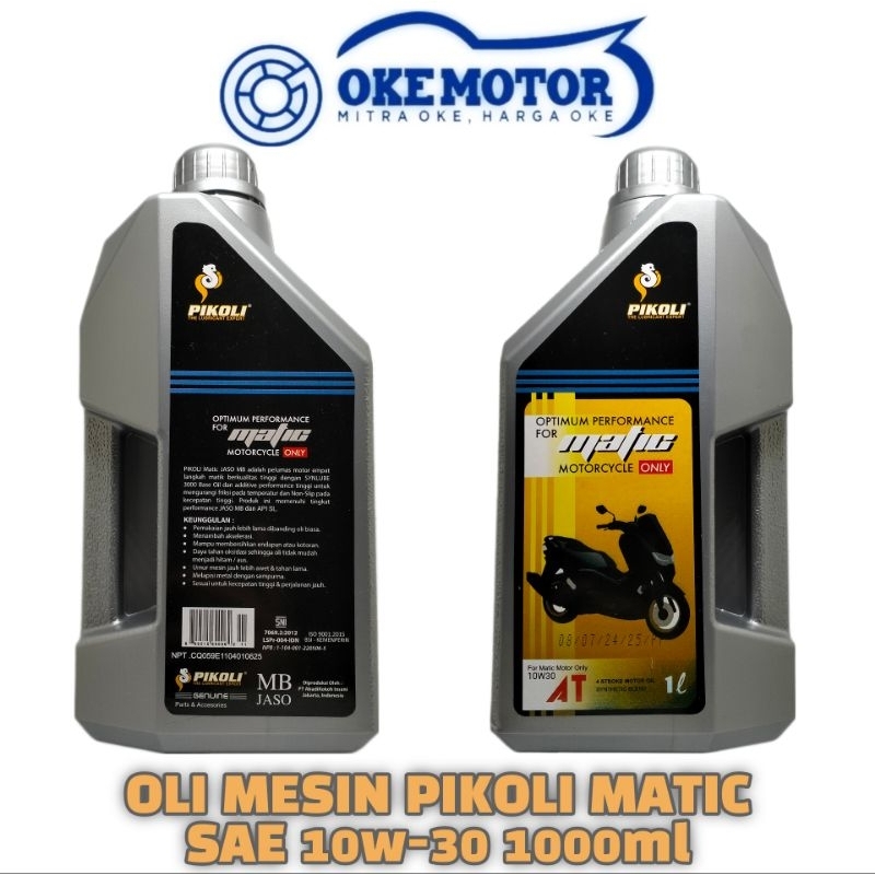 Oli PIKOLI MATIC SAE 10W-30 1000ML