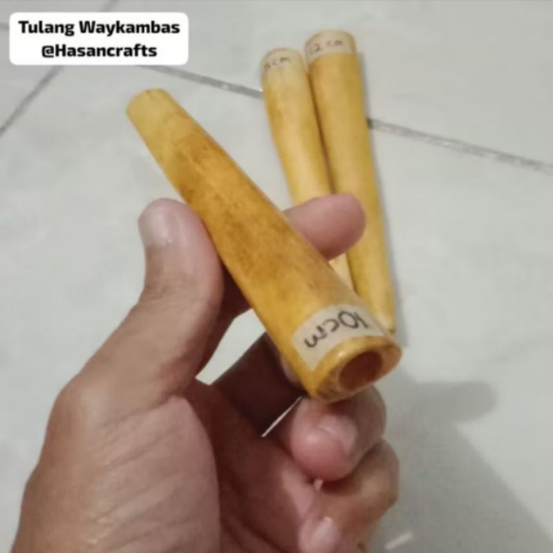Aksesoris Pipa Tulang Waykambas 13-14cm Serat Mirip GG Asli Mengkristal