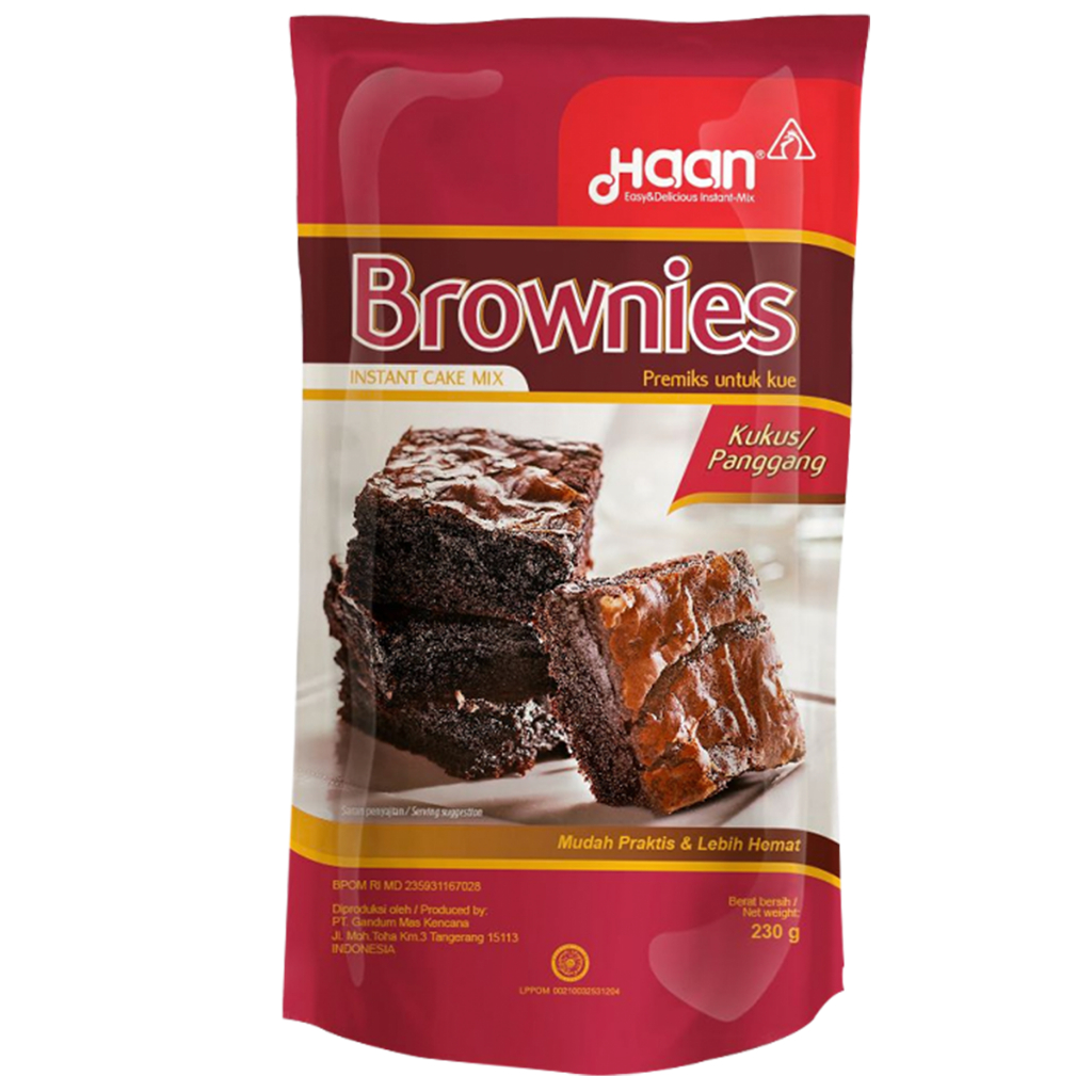 

Haan Brownies Pouch 230gr (Panggang / Kukus)