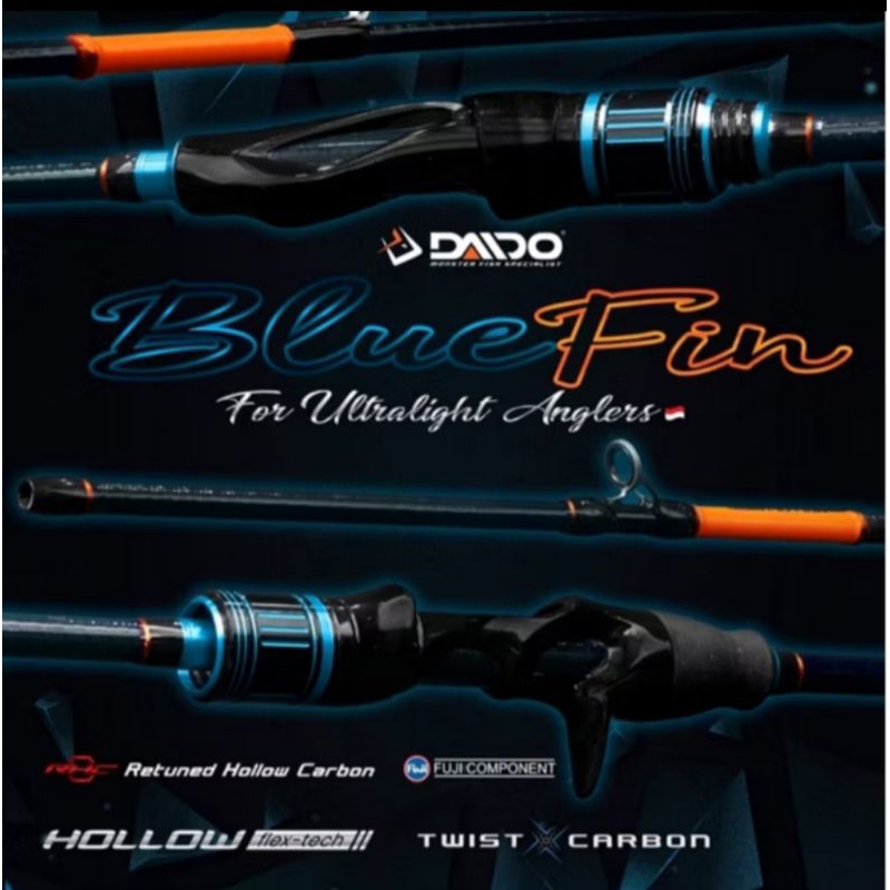 Joran Daido Ul Blue Fin Spinning dan Baitcasting