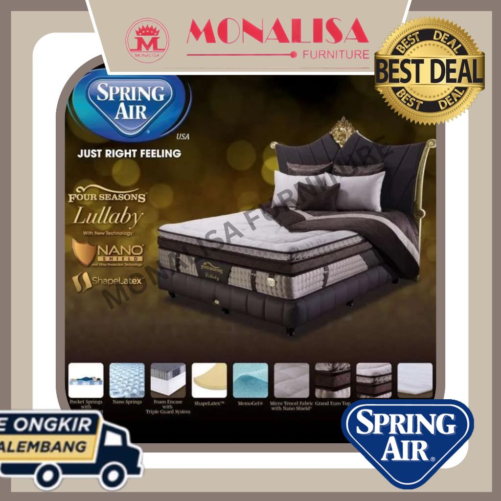 springbed spring air LULLABY matras kasur spring bed pocket spring latex usa/matras lullaby