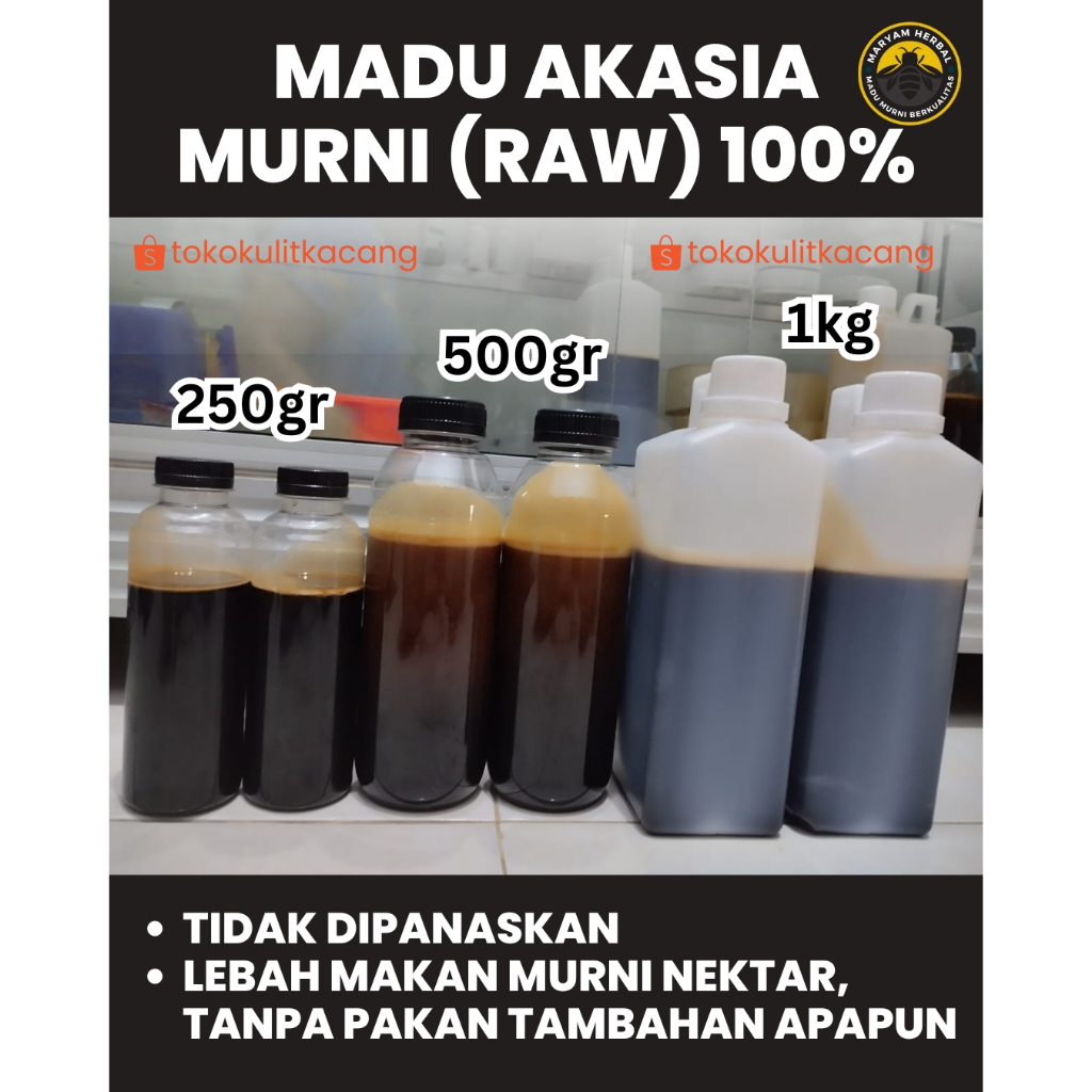 

Madu Akasia 500gram / 500g / RAW Honey / Madu Mentah / Madu Asli