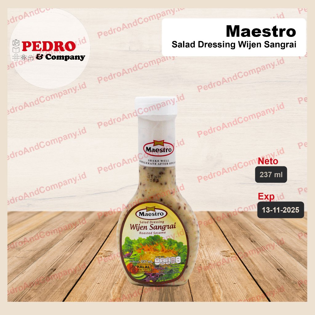 

Maestro wijen sangrai salad dressing roasted sesame 237 ml