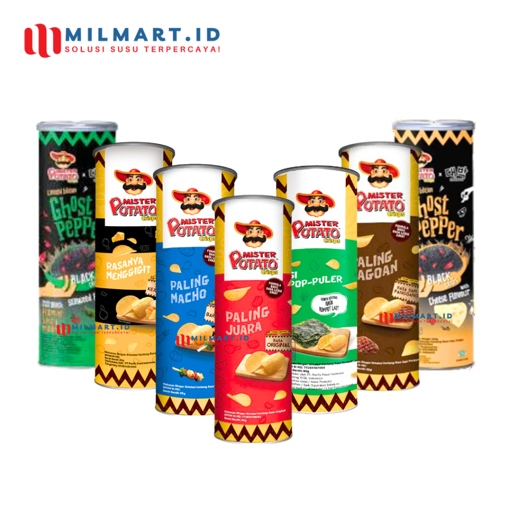 

MAMEE MISTER POTATO CRISPS 80 G POTATO CHIPS KERIPIK CAMILAN MR POTATO SNAK KENTANG