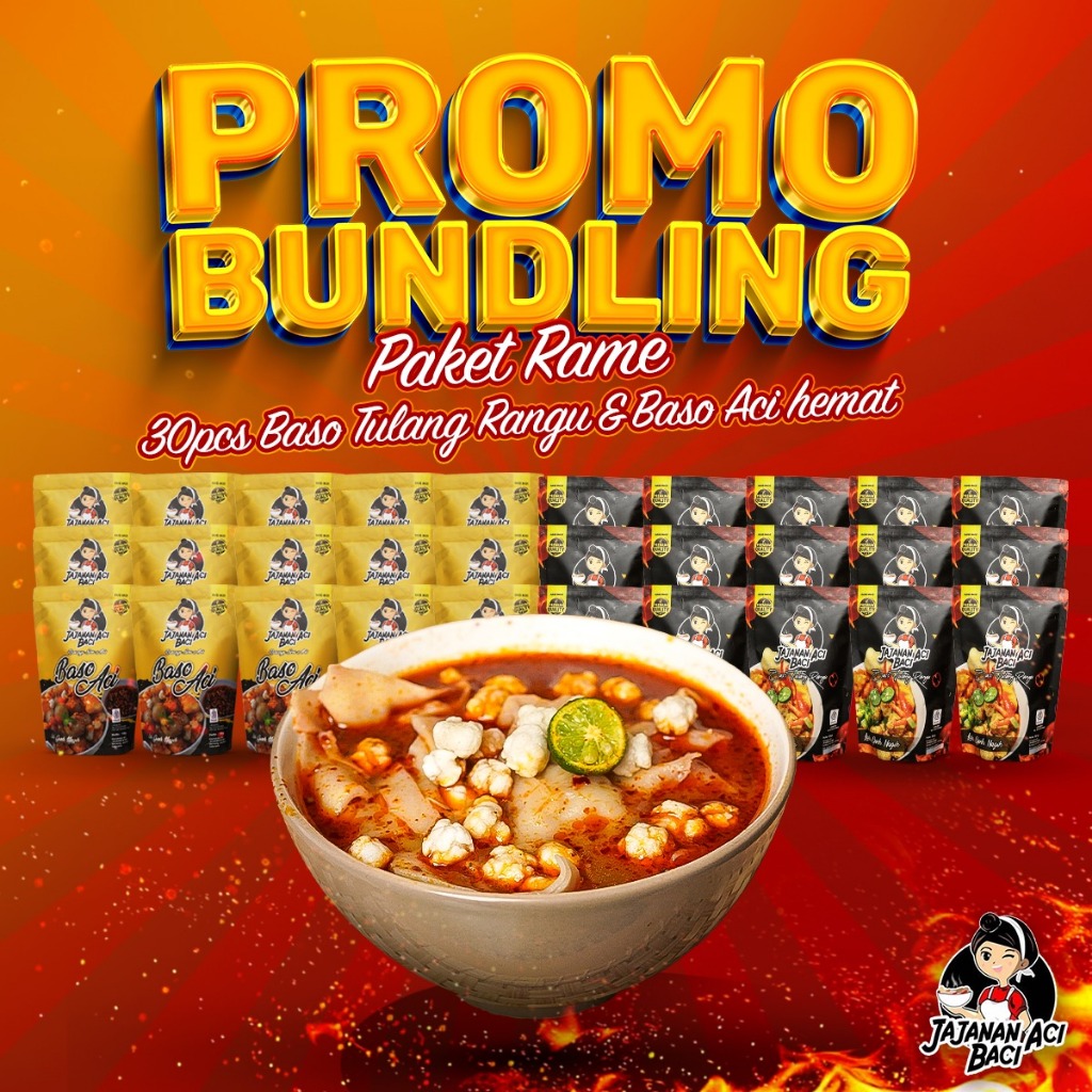 

Jajanan Acibaci - 30pcs Paket Rame Baso Tulang Rangu dan Baso Aci