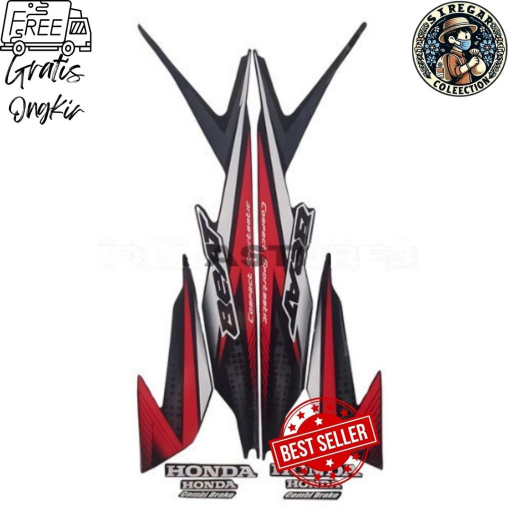 Stiker Striping Honda Beat 2019/2020 - List Stiker Beat 2019/2020 - Striping Standar Beat 2020