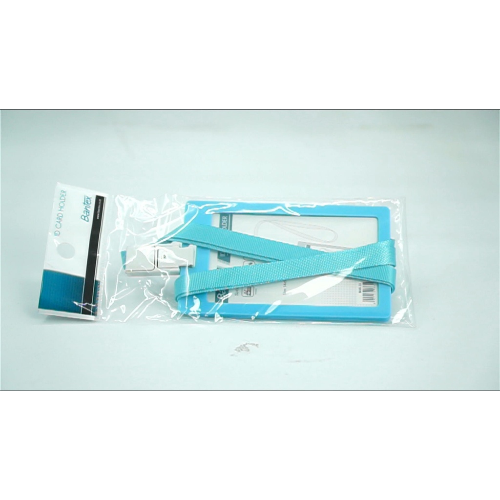 

Bantex Id Card Portrait + Landyard Skyblue-Crd