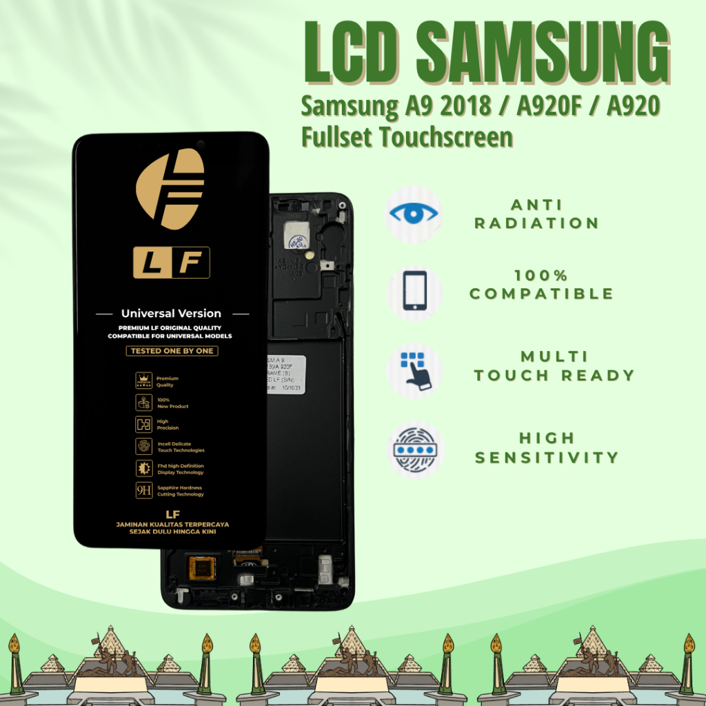 LCD Samsung A9 2018 / A920F / A920 Frame Fullset Touchscreen