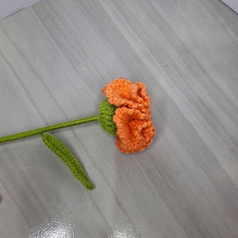 Carnation Flower | Bunga Carnation Rajutan