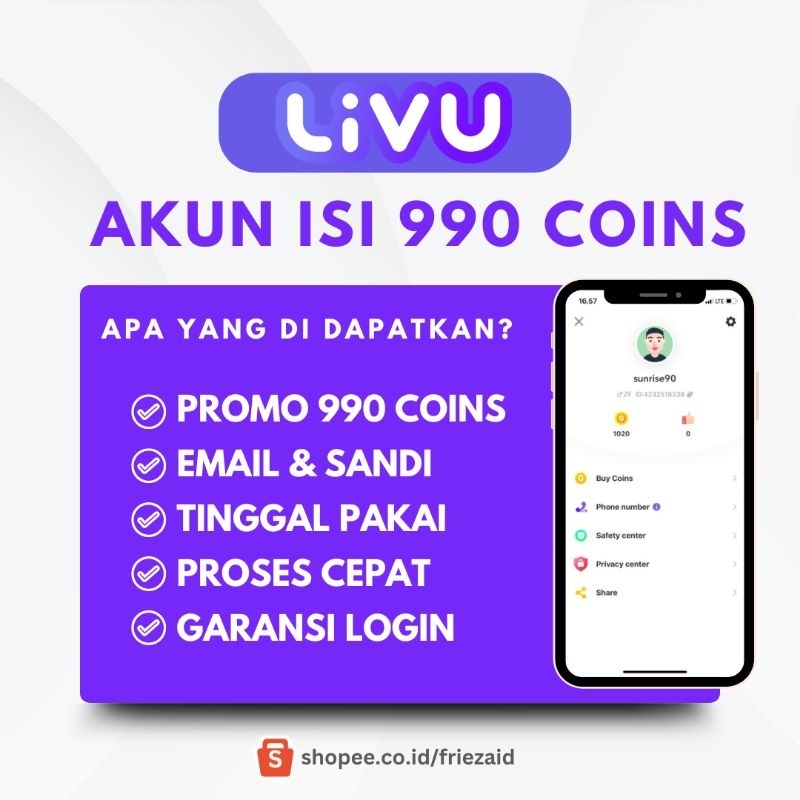 AKUN LIVU & TUMILE SIAP PAKAI MAS