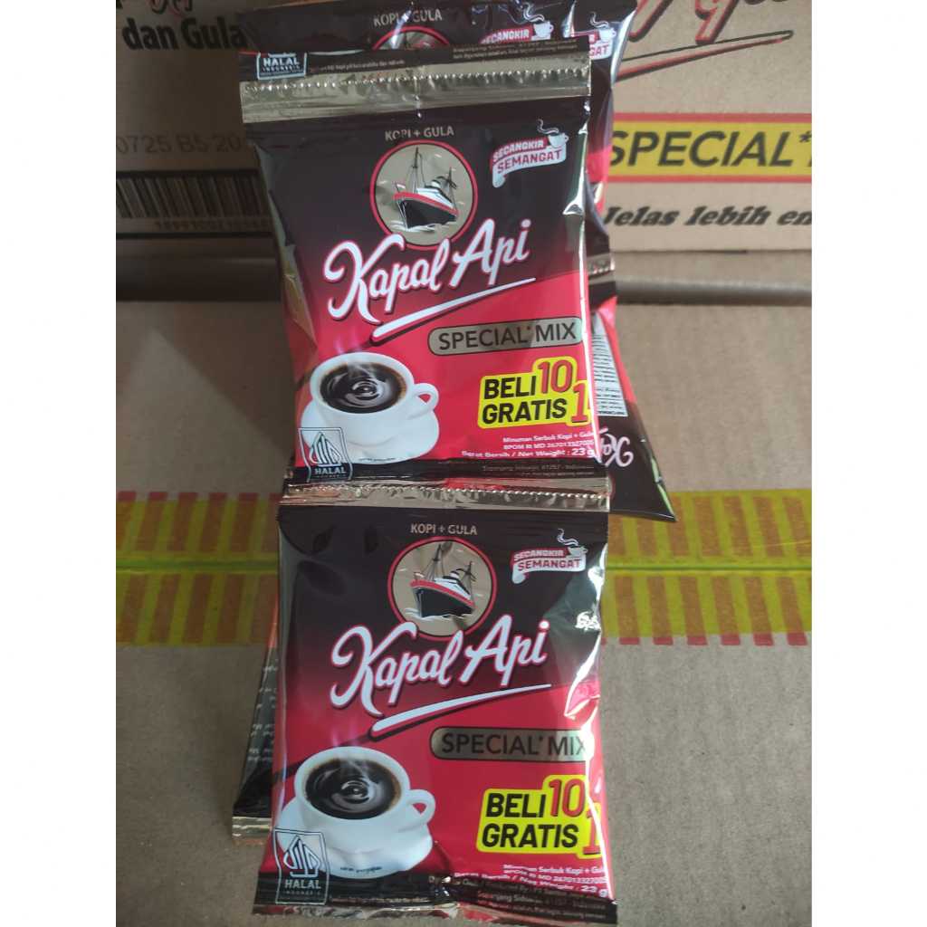 

MKP Kapal Api Special Mix Kopi Instan 24 g [1renceng 10 sachet + 1]