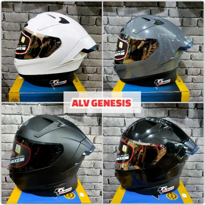 Helm full face ALV GENESIS paket ganteng