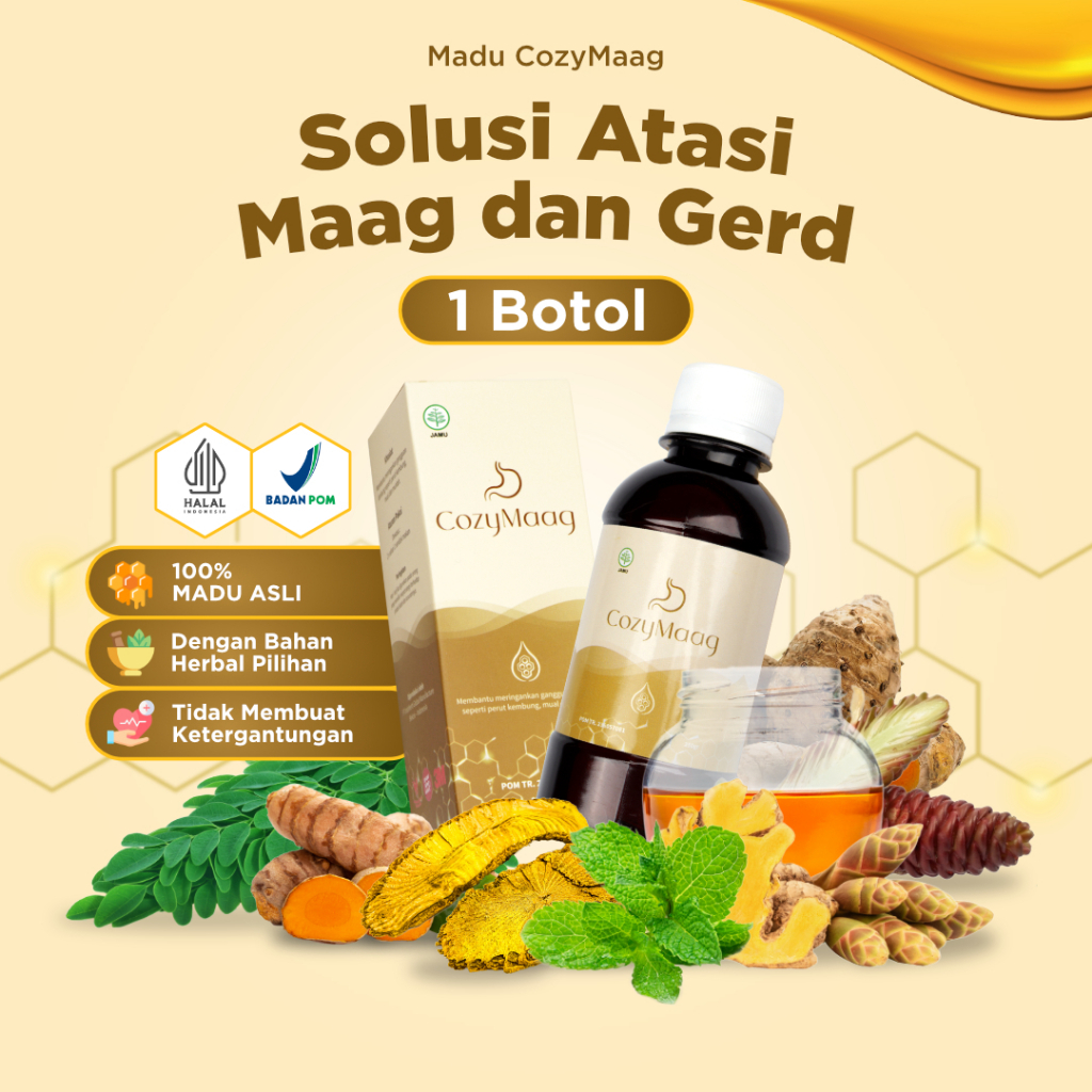 

Madu Maag Asam Lambung Cozymaag Asli Original Obat Magh Gerd Kembung Mual Alami Lautan Herbal