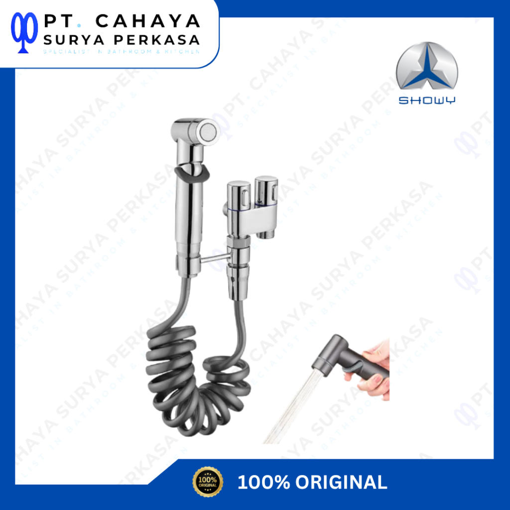 (BATAM) SHOWY 2051 CH DC VALVE EXTENSION HOLDER W BIDET SPRAY SET 2