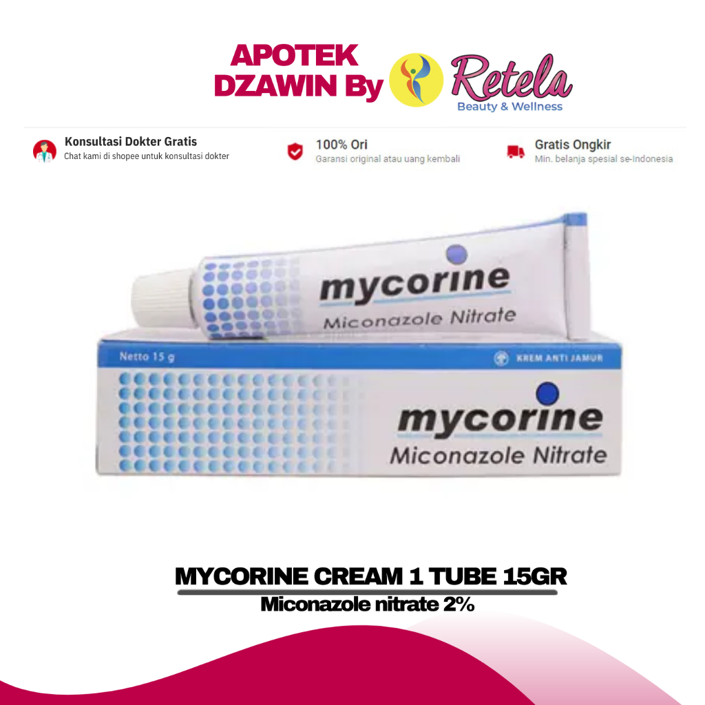 MYCORINE CREAM 15GR ( Miconazole Nitrate 2% )