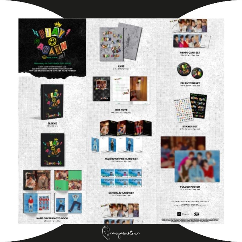 P1HARMONY - 4TH PHOTOBOOK (P1AY AGAIN) (FNC STORE / WEVERSE / SOUNDWAVE / KTOWN4U)