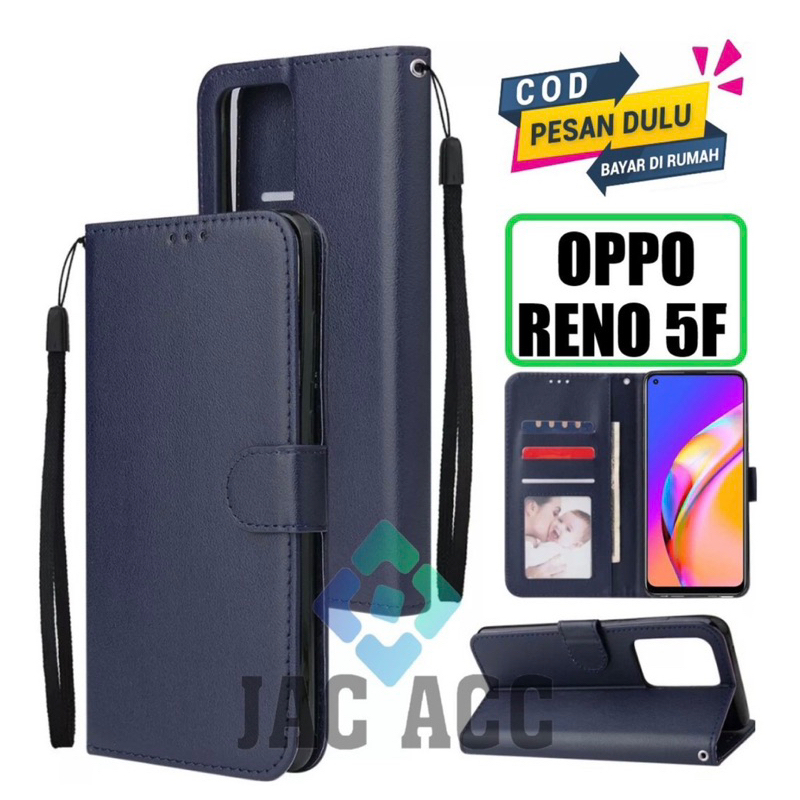 FLIP CASE HP PREMIUM UNTUK HP OPPO RENO 5F LEATHER FLIP CASE HP PREMIUM UNTUK HP OPPO RENO 5F