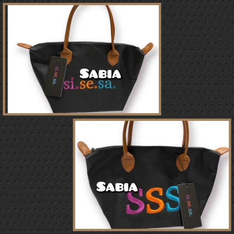 TAS SISESA ORI LOGO 2 SISI SIZE SMALL HITAM