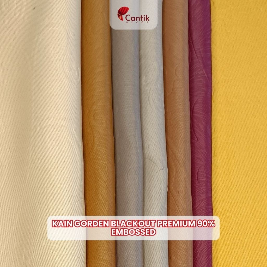 Kain Gorden Blackout Premium 90% Embossed ( Bahan Kain Aja)