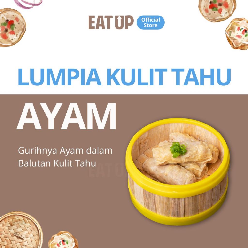 

Eat Up Dim Sum Premium Lumpia Kulit Tahu Ayam Frozen