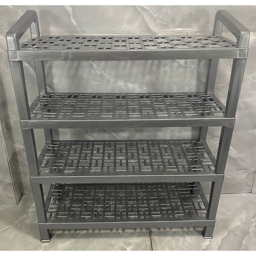 DRATU Rak Cosmic 4 Susun, Bongkar Pasang, Bahan Plastik