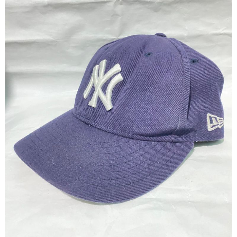 Topi Baseball New Era Original Second NY Yankees team MLB warna Navy Built Up Style