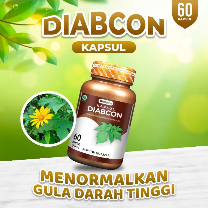 Bebas diabetes dan gula darah tinggi dengan Diabcon Kapsul obat atasi diabetes kencing manis asli 10