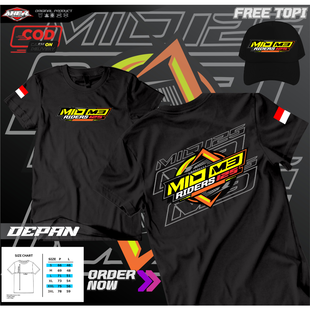 KAOS YAMAHA MIO M3 GRATIS TOPI||KAOS PREMIUM MIO M3 TERBARU ||KAOS MIO M3 KUALITAS PREMIUM