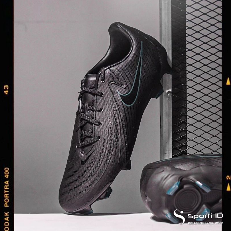 Sepatu Bola Nike Phantom GX 2 Academy FG - Black Deep Jungle FD6723-002 Original