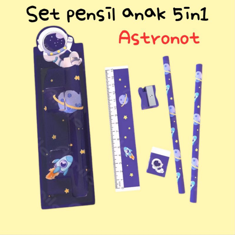 

SET PENSIL ANAK 5IN1 / PENSIL MOTIF / PENSIL ANAK / PENGGARIS / SERUTAN / PENSIL / PENGHAPUS