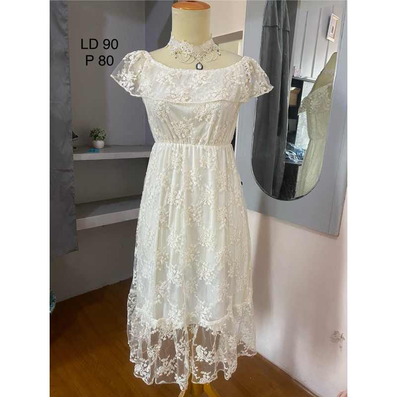 White Dress / Gaun Korea / Dress Pantai / fairy dress / baju kostum gaun sweet seventeen