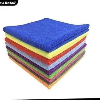 Lap Fiber 35x35CM Tebal Warna Warni Bahan Halus 35x35CM Kain Lap Serbet Lap Meja Dapur Napkin Lap Se