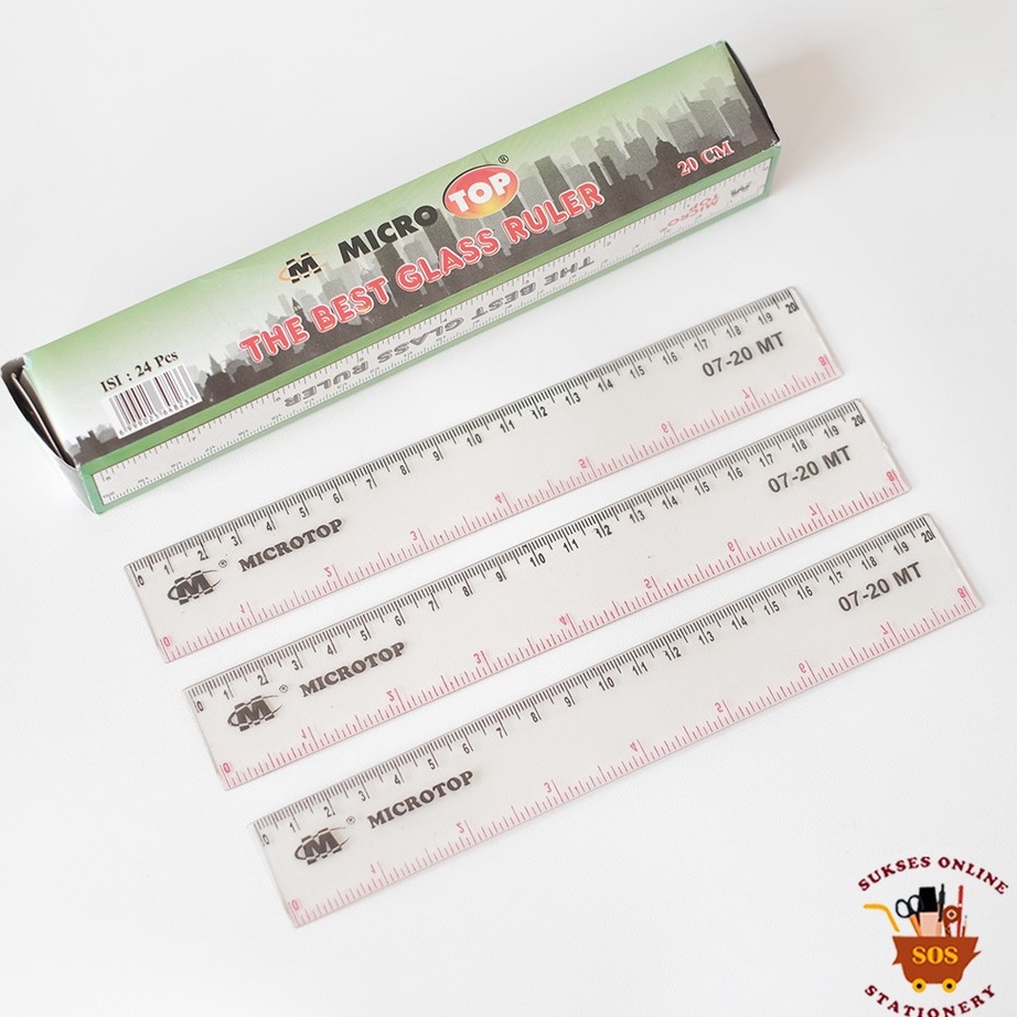

DAPATKAN SOS Penggaris MICROTOP 2cm MT72 12pc Penggaris Plastik RulerGarisan