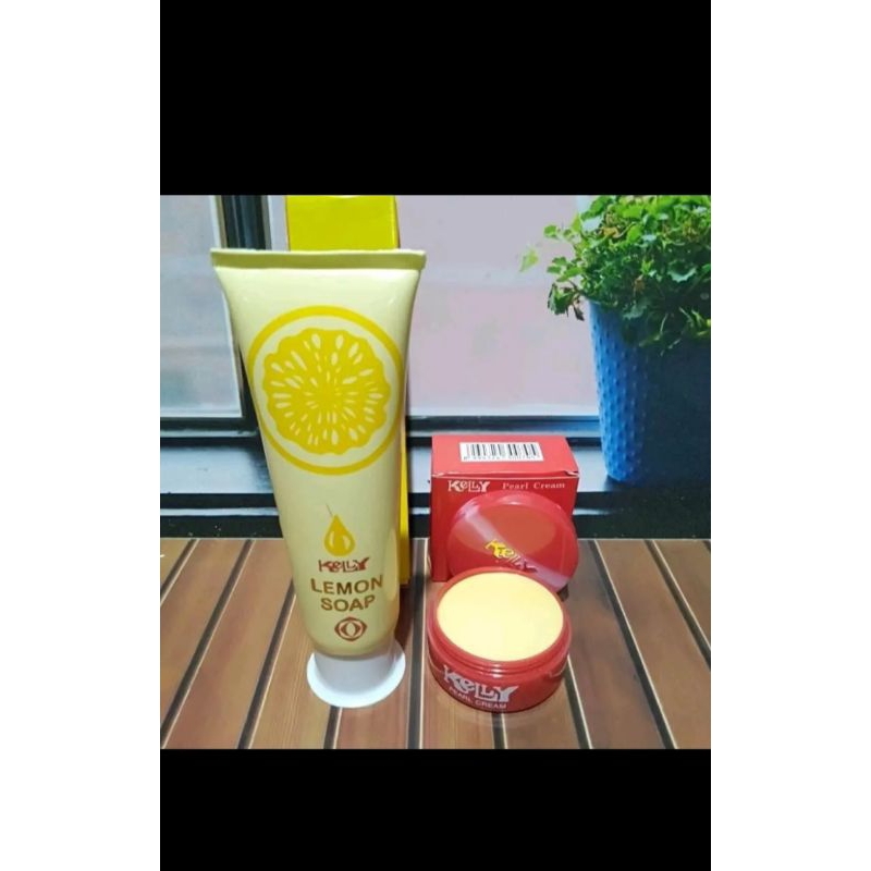 Kelly Pearl Cream Paket//Paket Cream Kelly 15gr+Kelly Lemon Soap 75gr