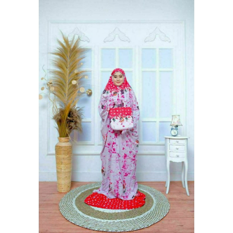 Mukena Terusan Lajuran Batik Cap Premium by Zialova